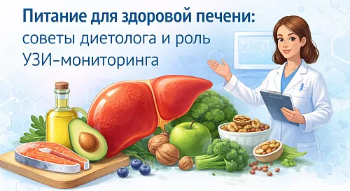 Питание для здоровой печени: советы диетолога и роль УЗИ‑мониторинга